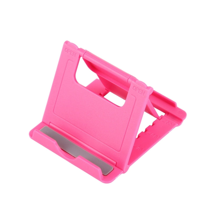 Universal Foldable Mini Phone Holder Stand, Size: 8.3 x 7.1 x 0.7 cm, For iPhone, Samsung, Huawei, Xiaomi, HTC and Other Smartphone, Tablets(Pink)