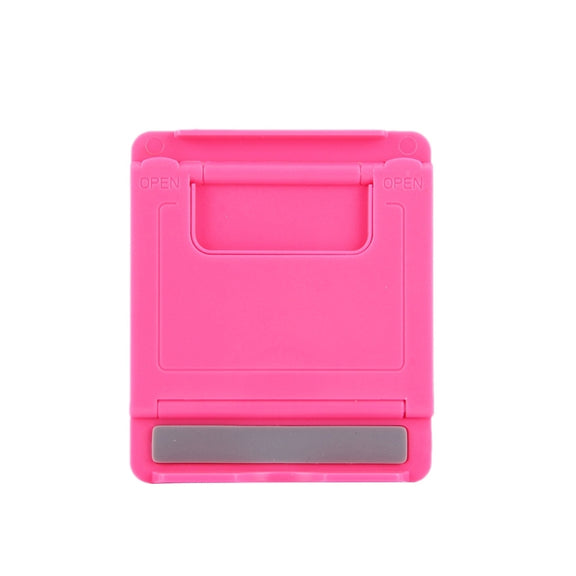 Universal Foldable Mini Phone Holder Stand, Size: 8.3 x 7.1 x 0.7 cm, For iPhone, Samsung, Huawei, Xiaomi, HTC and Other Smartphone, Tablets(Pink)