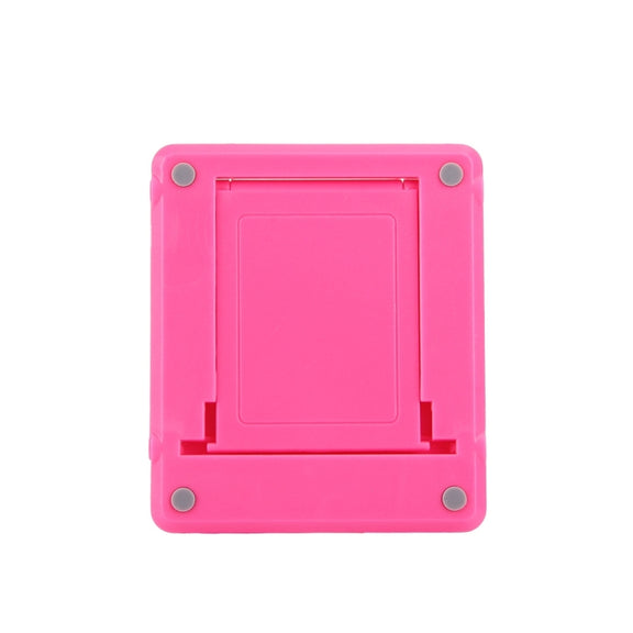 Universal Foldable Mini Phone Holder Stand, Size: 8.3 x 7.1 x 0.7 cm, For iPhone, Samsung, Huawei, Xiaomi, HTC and Other Smartphone, Tablets(Pink)