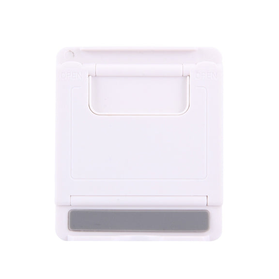 Universal Foldable Mini Phone Holder Stand, Size: 8.3 x 7.1 x 0.7 cm, For iPhone, Samsung, Huawei, Xiaomi, HTC and Other Smartphone, Tablets(White)