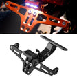 LPF013 Motorcycle Modification Accessories Universal Aircraft Shape Aluminum Alloy License Plate Bracket with LED Lights(Black) - Others by PMC TechLife | Online Shopping South Africa | PMC TechLife