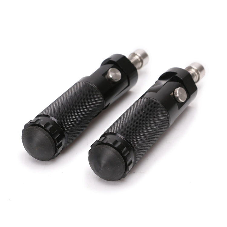 Speedpark 1 Pair Universal Folding Footrests Footpegs Foot Rests Pegs Rear Pedals Set 8mm Install Bolts (Black) - Others by Speedpark | Online Shopping South Africa | PMC Jewellery | Buy Now Pay Later Mobicred