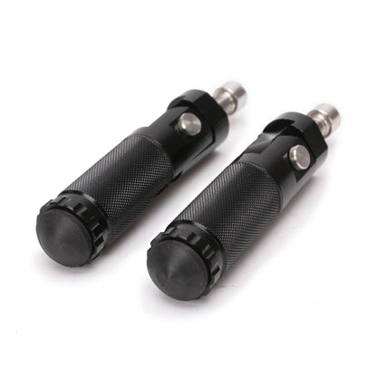 Speedpark 1 Pair Universal Folding Footrests Footpegs Foot Rests Pegs Rear Pedals Set 8mm Install Bolts (Black) - Others by Speedpark | Online Shopping South Africa | PMC Jewellery | Buy Now Pay Later Mobicred