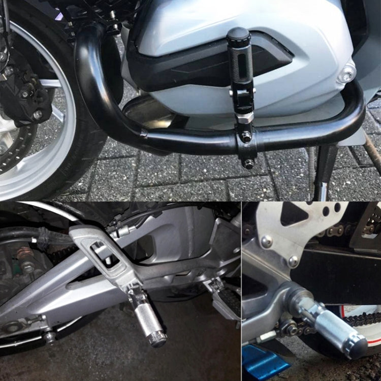 Speedpark 1 Pair Universal Folding Footrests Footpegs Foot Rests Pegs Rear Pedals Set 8mm Install Bolts (Black) - Others by Speedpark | Online Shopping South Africa | PMC Jewellery | Buy Now Pay Later Mobicred