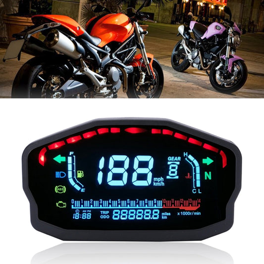 Speedpark Universal Motorcycle Modified LCD Speedometer Digital Backlight Odometer - free shipping - PMC Jewellery - Order now!