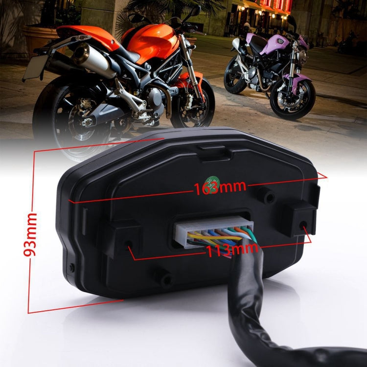 Speedpark Universal Motorcycle Modified LCD Speedometer Digital Backlight Odometer - free shipping - PMC Jewellery - Order now!