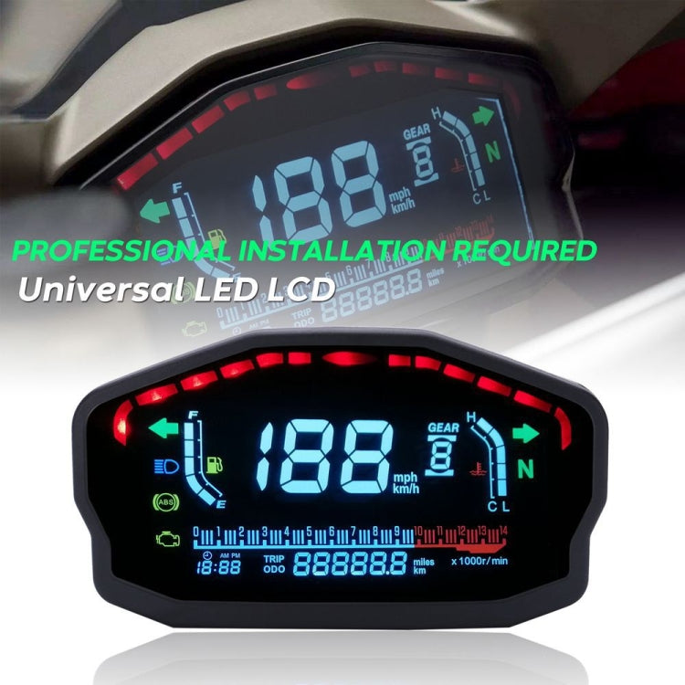 Speedpark Universal Motorcycle Modified LCD Speedometer Digital Backlight Odometer - free shipping - PMC Jewellery - Order now!