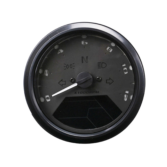 Speedpark Universal Motorcycle Retro Modified Instrument Odometer LCD Instrument Assembly