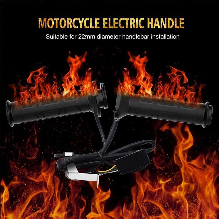 WUPP CS-095D1 Motorcycle Modified Adjustable Temperature Silicone Universal Electric Heating Hand Cover Heated Grip Handlebar(Black) - free shipping - PMC Jewellery - Order now!
