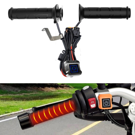 WUPP ZH-983C1 Motorcycle Modified Intelligent Electric Heating Hand Cover Heated Grip Handlebar with Three Gear Temperature Control(Black) - free shipping - PMC Jewellery - Order now!