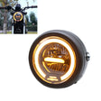 Motorcycle 5.75 inch Harley Headlight Retro Lamp LED Light Modification Accessories (Yellow) - Headlights by PMC TechLife | Online Shopping South Africa | PMC TechLife | Buy Now Pay Later Mobicred