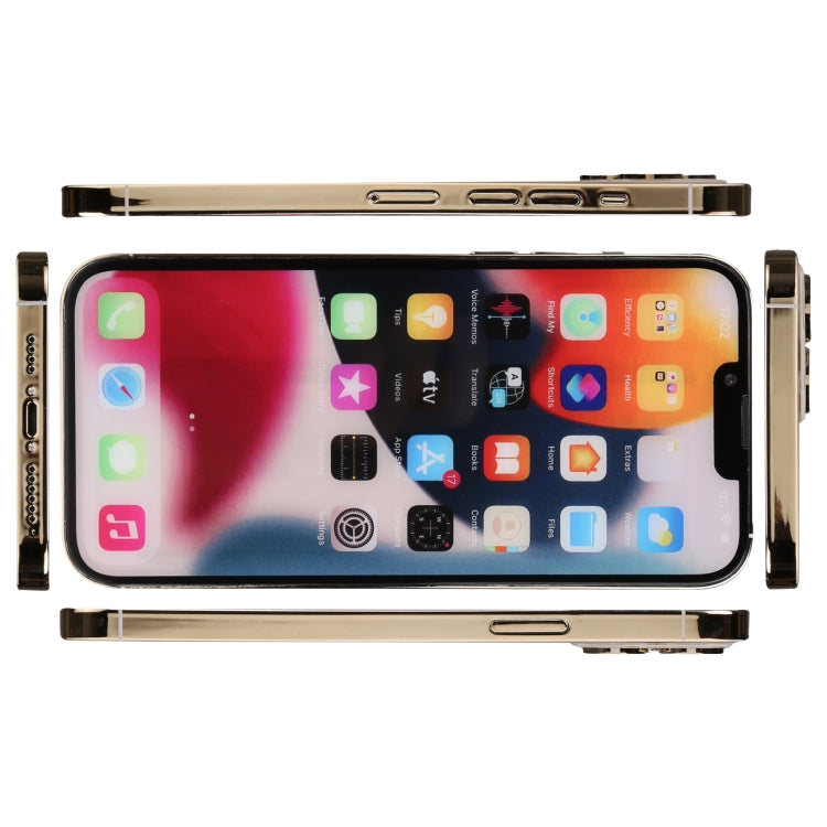 For iPhone 13 Pro Color Screen Non-Working Fake Dummy Display Model(Gold)