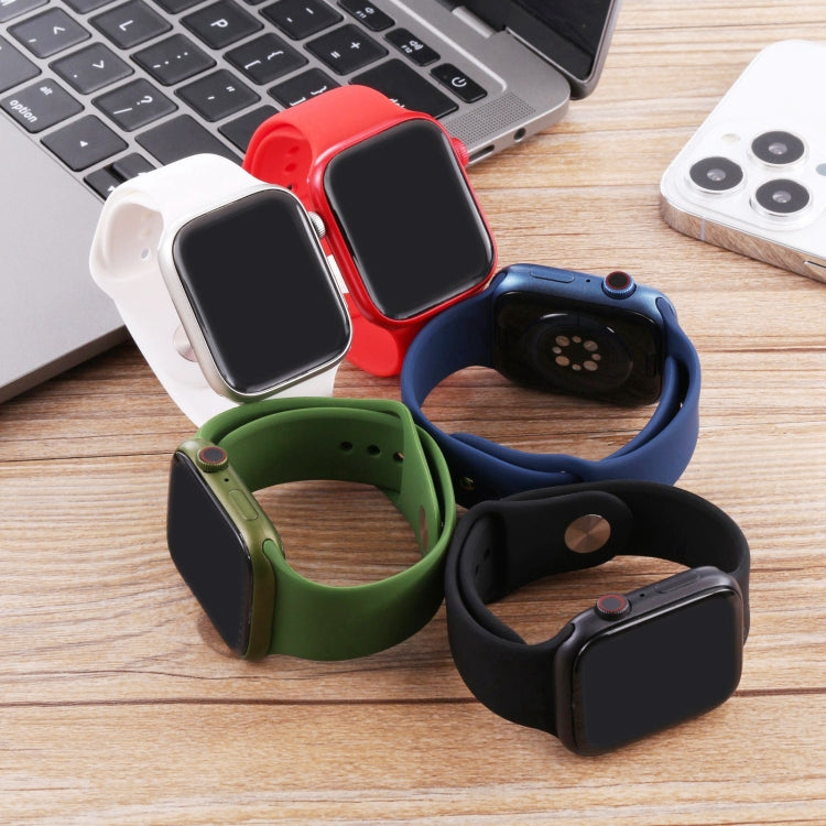 For Apple Watch Series 7 45mm Black Screen Non-Working Fake Dummy Display Model (Black)