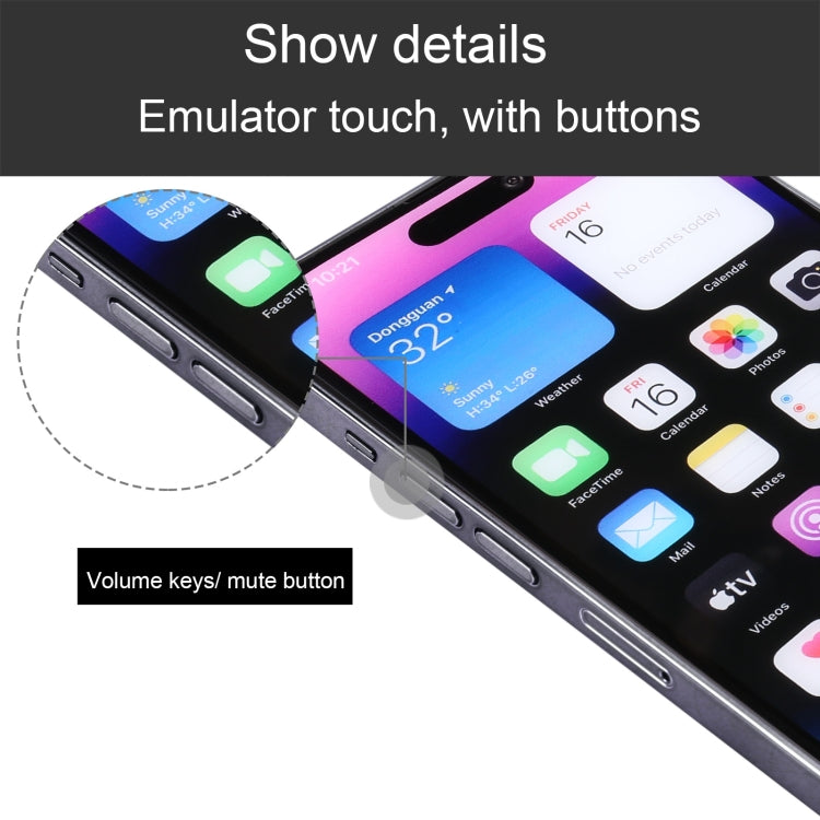 For iPhone 14 Pro Max Color Screen Non-Working Fake Dummy Display Model (Space Black)