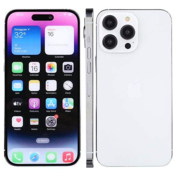 For iPhone 14 Pro Max Color Screen Non-Working Fake Dummy Display Model (Silver)