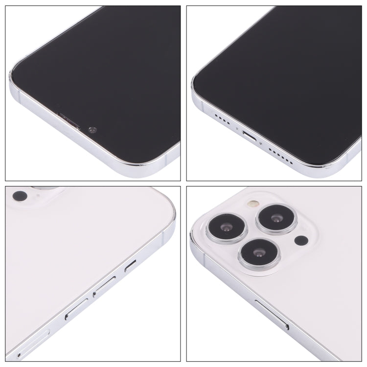 For iPhone 13 Pro Max Black Screen Non-Working Fake Dummy Display Model(Silver)