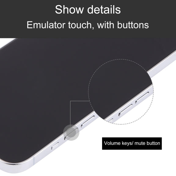 For iPhone 13 Pro Max Black Screen Non-Working Fake Dummy Display Model(Silver)
