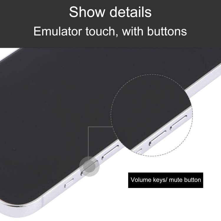 For iPhone 13 Pro Max Black Screen Non-Working Fake Dummy Display Model(Silver)