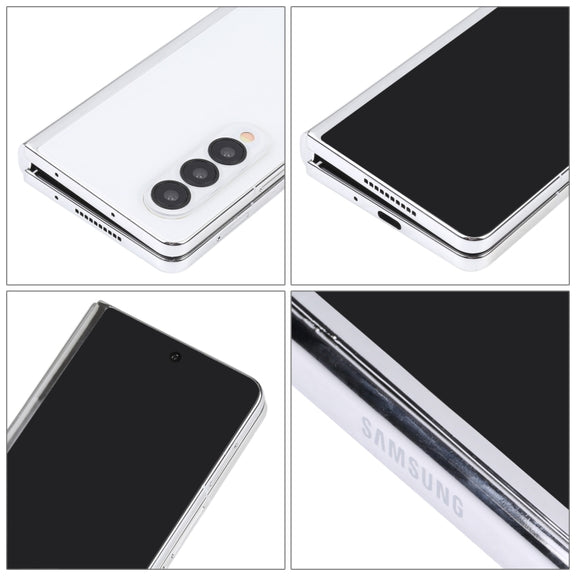 For Samsung Galaxy Z Fold4 Black Screen Non-Working Fake Dummy Display Model(White)