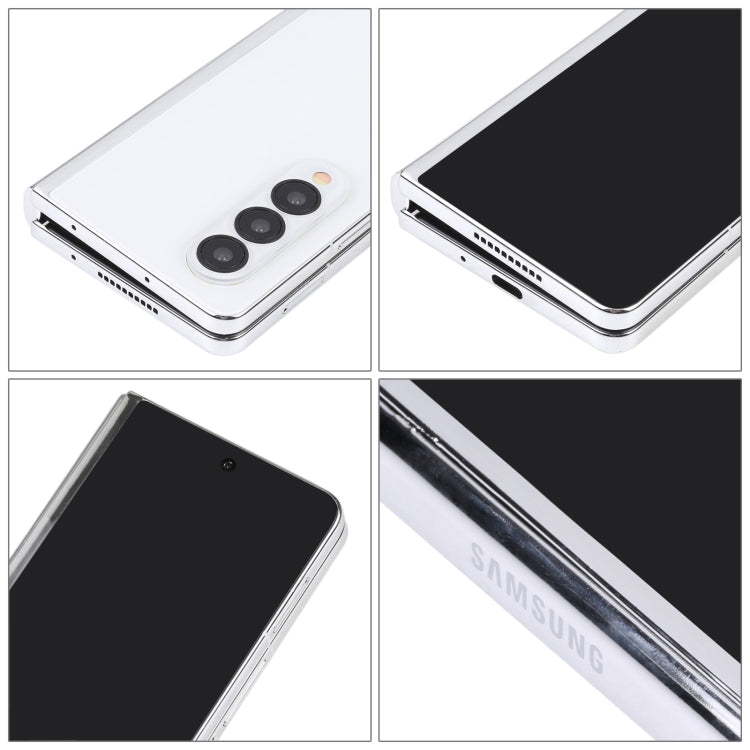 For Samsung Galaxy Z Fold4 Black Screen Non-Working Fake Dummy Display Model(White)