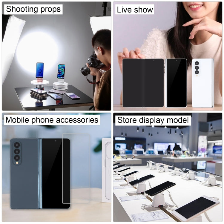 For Samsung Galaxy Z Fold4 Black Screen Non-Working Fake Dummy Display Model(White)