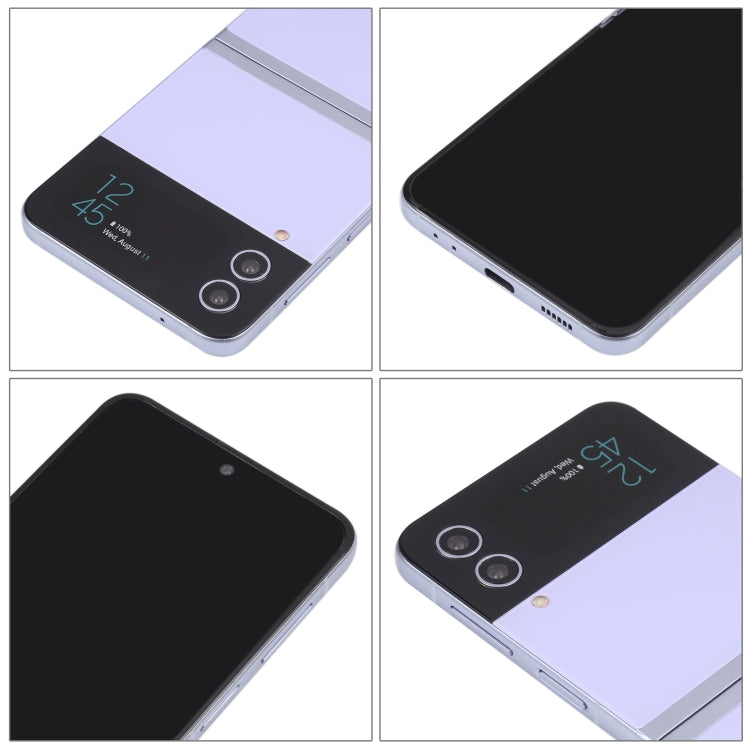 For Samsung Galaxy Z Flip4 Black Screen Non-Working Fake Dummy Display Model (Purple)