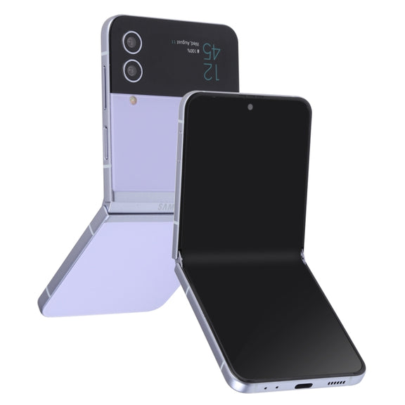For Samsung Galaxy Z Flip4 Black Screen Non-Working Fake Dummy Display Model (Purple)