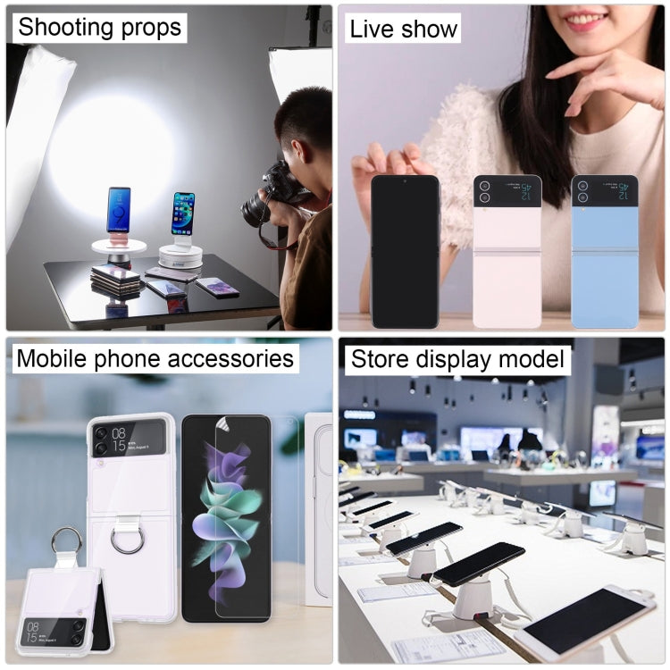 For Samsung Galaxy Z Flip4 Black Screen Non-Working Fake Dummy Display Model (Purple)