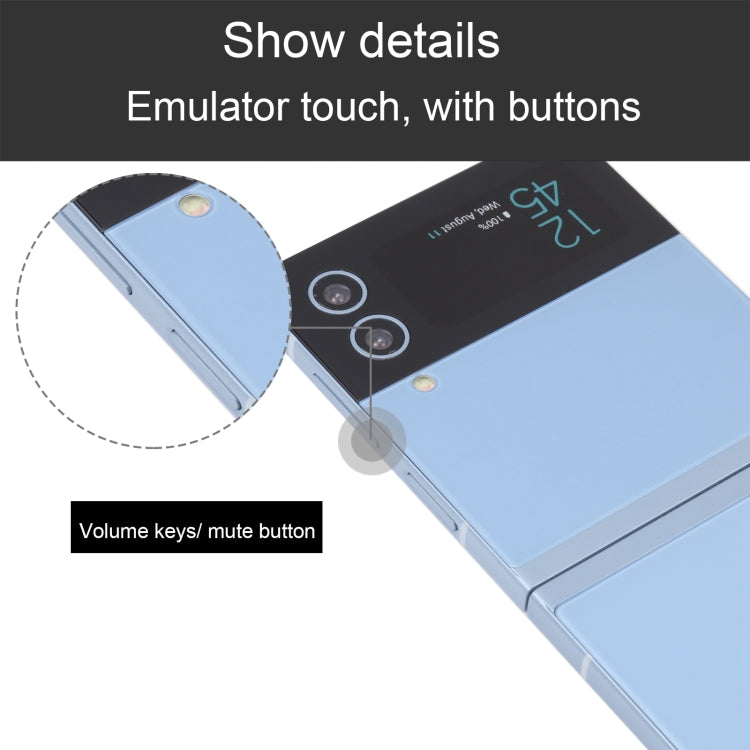 For Samsung Galaxy Z Flip4 Color Screen Non-Working Fake Dummy Display Model (Blue)