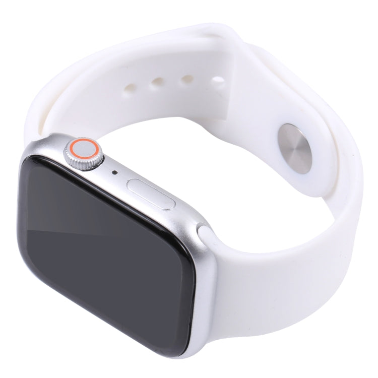 For Apple Watch Series 8 45mm Black Screen Non-Working Fake Dummy Display Model(White)