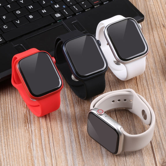 For Apple Watch Series 8 45mm Black Screen Non-Working Fake Dummy Display Model(White)