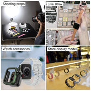 For Apple Watch Series 8 45mm Black Screen Non-Working Fake Dummy Display Model(White)