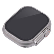 For Apple Watch Ultra 49mm Black Screen Non-Working Fake Dummy Display Model, For Photographing Watch-strap, No Watchband (Silver)