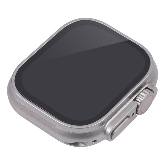 For Apple Watch Ultra 49mm Black Screen Non-Working Fake Dummy Display Model, For Photographing Watch-strap, No Watchband (Silver)