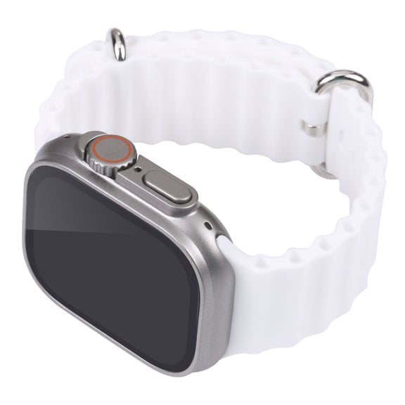 For Apple Watch Ultra 49mm Black Screen Non-Working Fake Dummy Display Model (White)