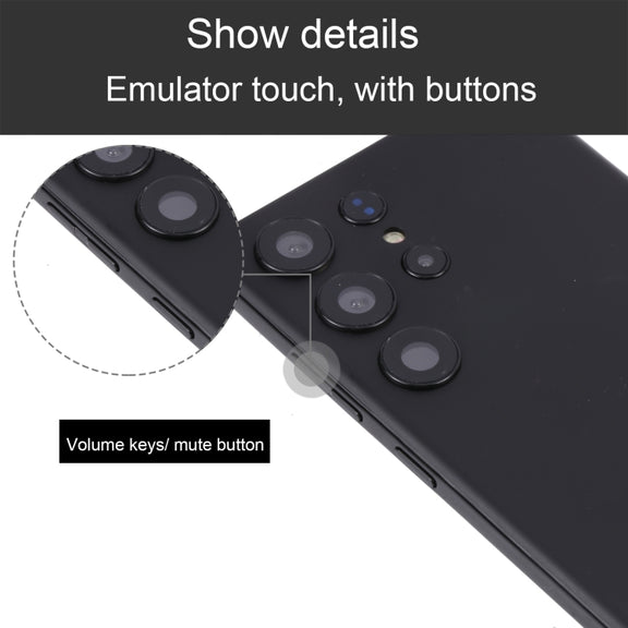 For Samsung Galaxy S23 Ultra 5G Black Screen Non-Working Fake Dummy Display Model(Black)