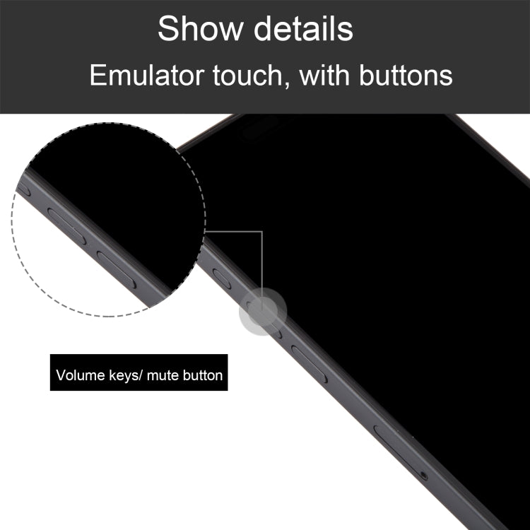 For iPhone 15 Pro Max Black Screen Non-Working Fake Dummy Display Model  (Black)
