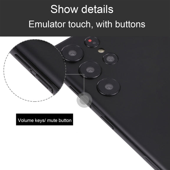 For Samsung Galaxy S22 Ultra 5G Black Screen Non-Working Fake Dummy Display Model(Black)