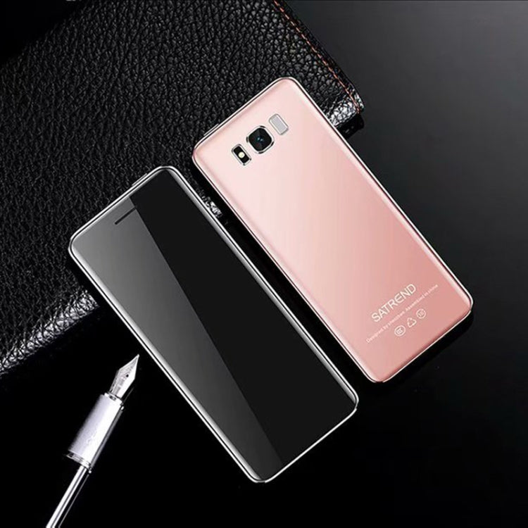 SATREND S10 Card Mobile Phone, 2.4 inch Touch Screen, MTK6261D, Support Bluetooth, FM, GSM, Dual SIM(Pink) - free shipping - PMC Jewellery - Order now!