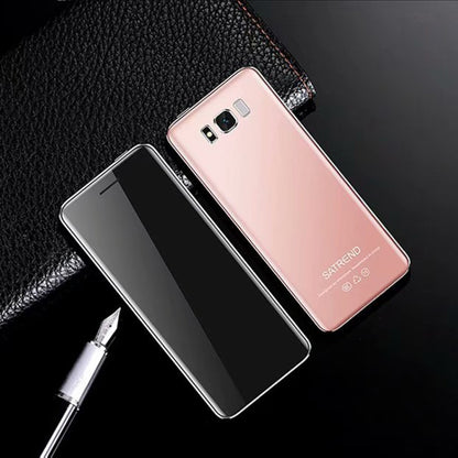 SATREND S10 Card Mobile Phone, 2.4 inch Touch Screen, MTK6261D, Support Bluetooth, FM, GSM, Dual SIM(Pink) - free shipping - PMC Jewellery - Order now!