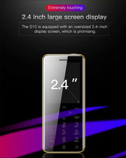 SATREND S10 Card Mobile Phone, 2.4 inch Touch Screen, MTK6261D, Support Bluetooth, FM, GSM, Dual SIM(Pink)