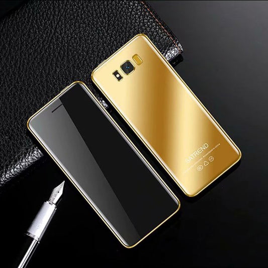 SATREND S10 Card Mobile Phone, 2.4 inch Touch Screen, MTK6261D, Support Bluetooth, FM, GSM, Dual SIM(Gold) - free shipping - PMC Jewellery - Order now!