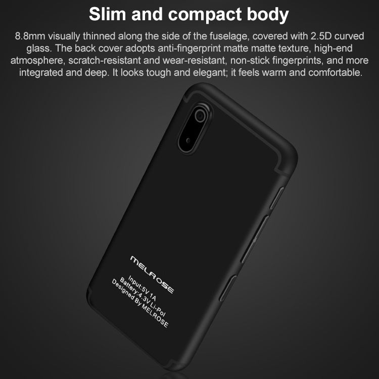 MELROSE S9X, 1GB+8GB+32GB TF, Support Google Play, 2.45 inch, Android 5.1 MTK6580 Quad Core, Support Bluetooth / WiFi, Network: 3G(Black) - free shipping - PMC Jewellery - Order now!