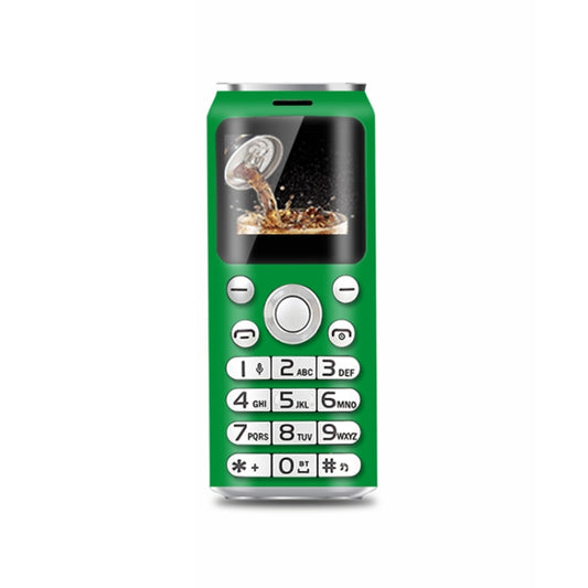 Satrend K8 Mini Mobile Phone, 1.0 inch, Hands Free Bluetooth Dialer Headphone, MP3 Music, Dual SIM, Network: 2G(Green) - free shipping - PMC Jewellery - Order now!