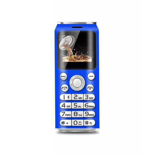 Satrend K8 Mini Mobile Phone, 1.0 inch, Hands Free Bluetooth Dialer Headphone, MP3 Music, Dual SIM, Network: 2G(Blue) - free shipping - PMC Jewellery - Order now!