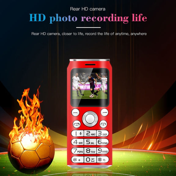 Satrend K8 Mini Mobile Phone, 1.0 inch, Hands Free Bluetooth Dialer Headphone, MP3 Music, Dual SIM, Network: 2G(Blue)