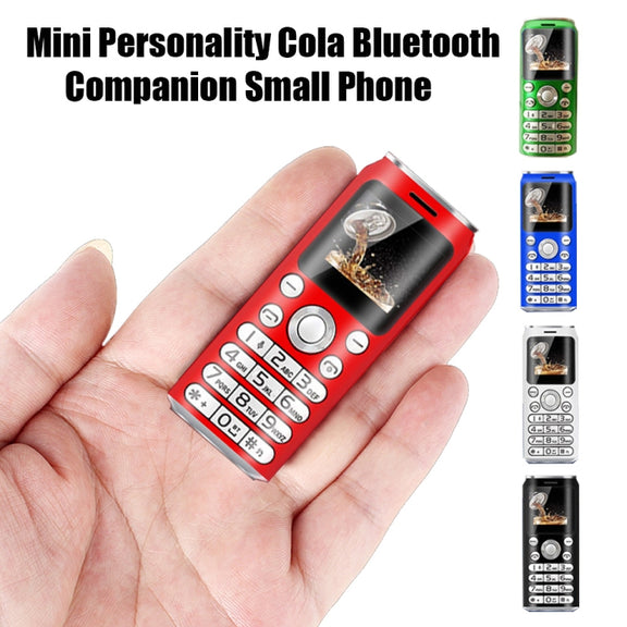 Satrend K8 Mini Mobile Phone, 1.0 inch, Hands Free Bluetooth Dialer Headphone, MP3 Music, Dual SIM, Network: 2G(Blue)