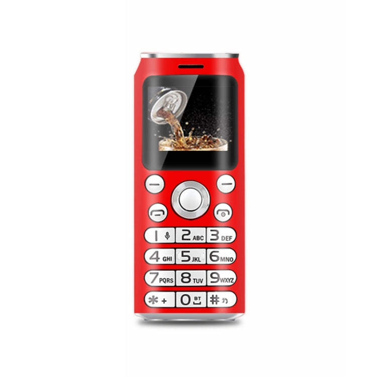Satrend K8 Mini Mobile Phone, 1.0 inch, Hands Free Bluetooth Dialer Headphone, MP3 Music, Dual SIM, Network: 2G(Red) - free shipping - PMC Jewellery - Order now!