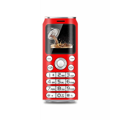 Satrend K8 Mini Mobile Phone, 1.0 inch, Hands Free Bluetooth Dialer Headphone, MP3 Music, Dual SIM, Network: 2G(Red) - free shipping - PMC Jewellery - Order now!