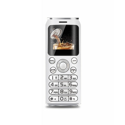 Satrend K8 Mini Mobile Phone, 1.0 inch, Hands Free Bluetooth Dialer Headphone, MP3 Music, Dual SIM, Network: 2G(White) - free shipping - PMC Jewellery - Order now!